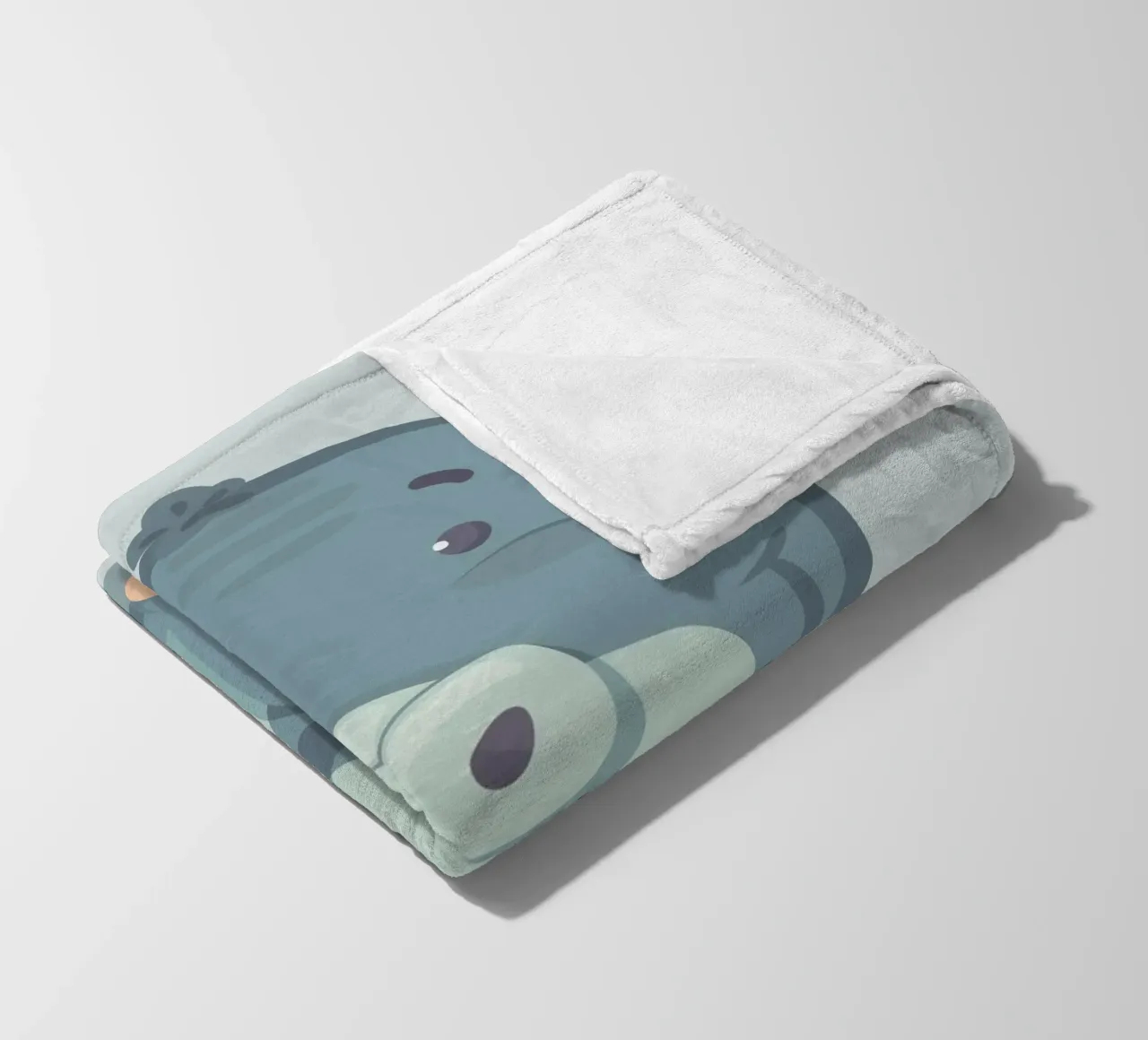 simpatico abbraccio di ippopotamo coperta in pile da DesignDoodle
