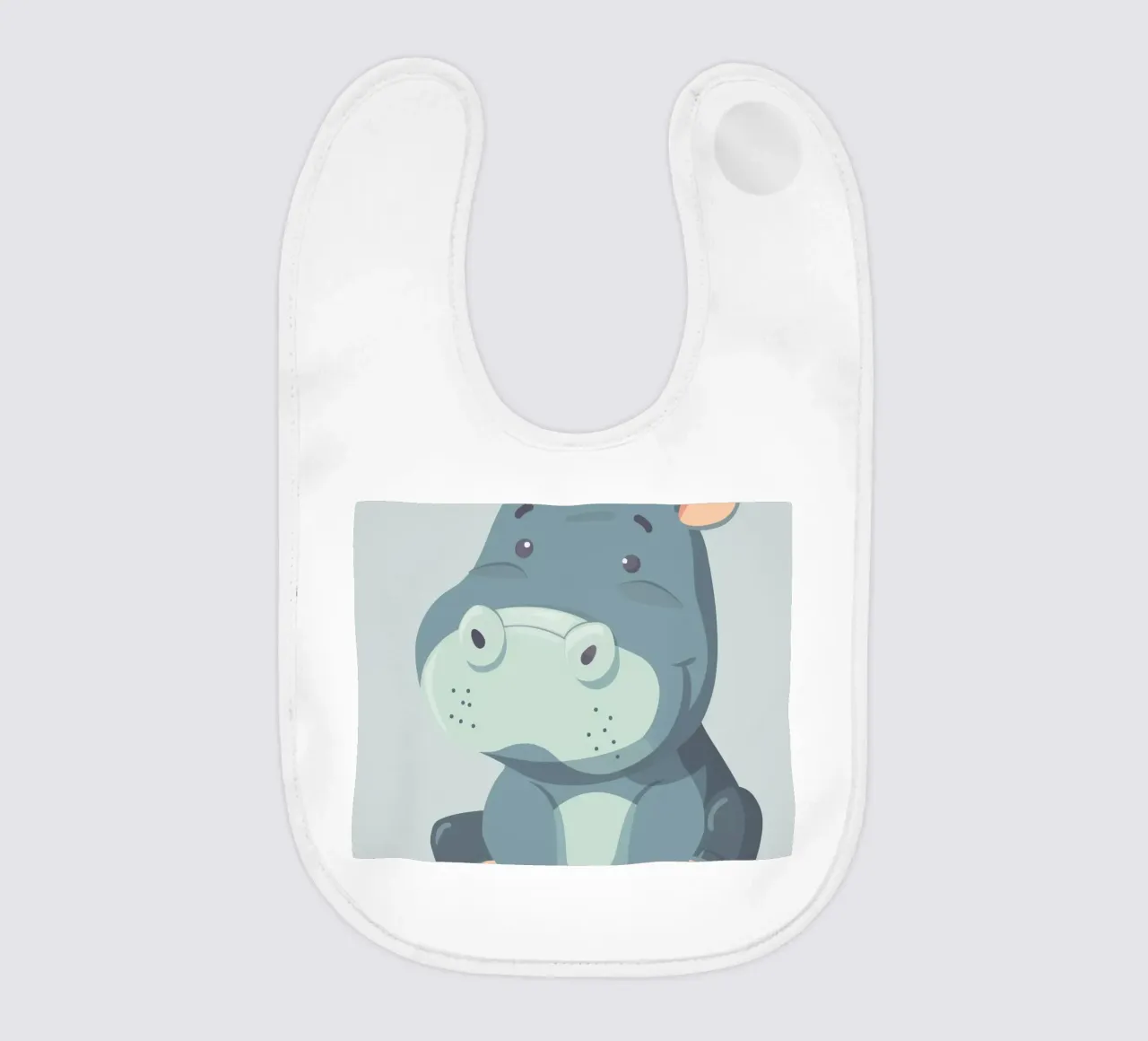 simpatico abbraccio di ippopotamo bavaglino da DesignDoodle