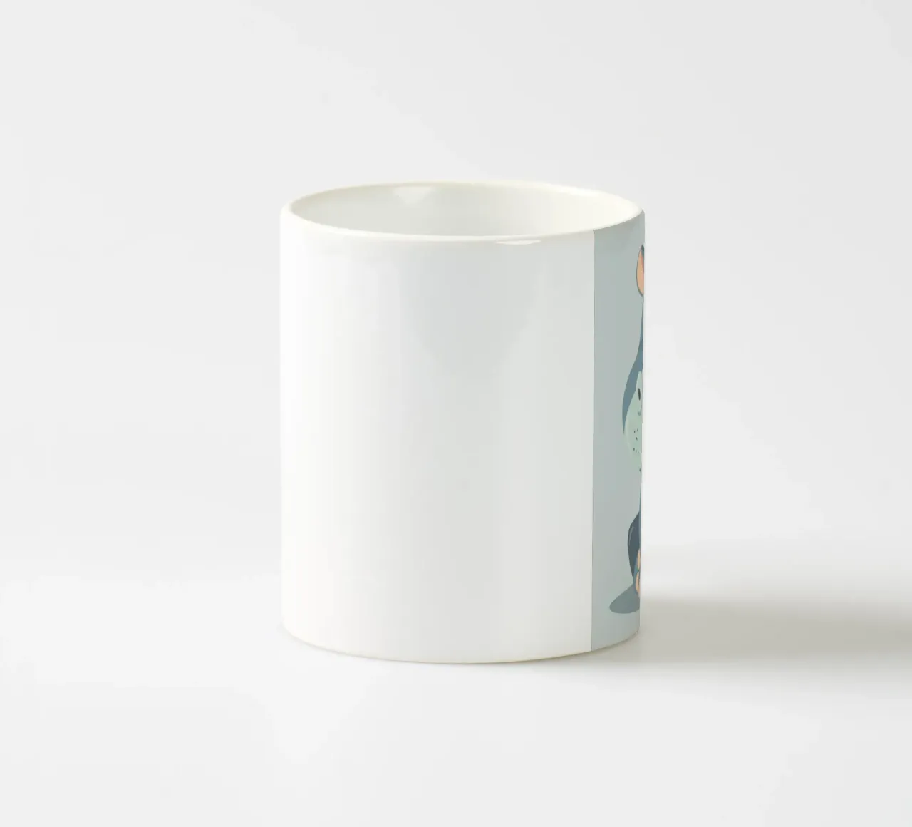 simpatico abbraccio di ippopotamo tazza in ceramica da DesignDoodle