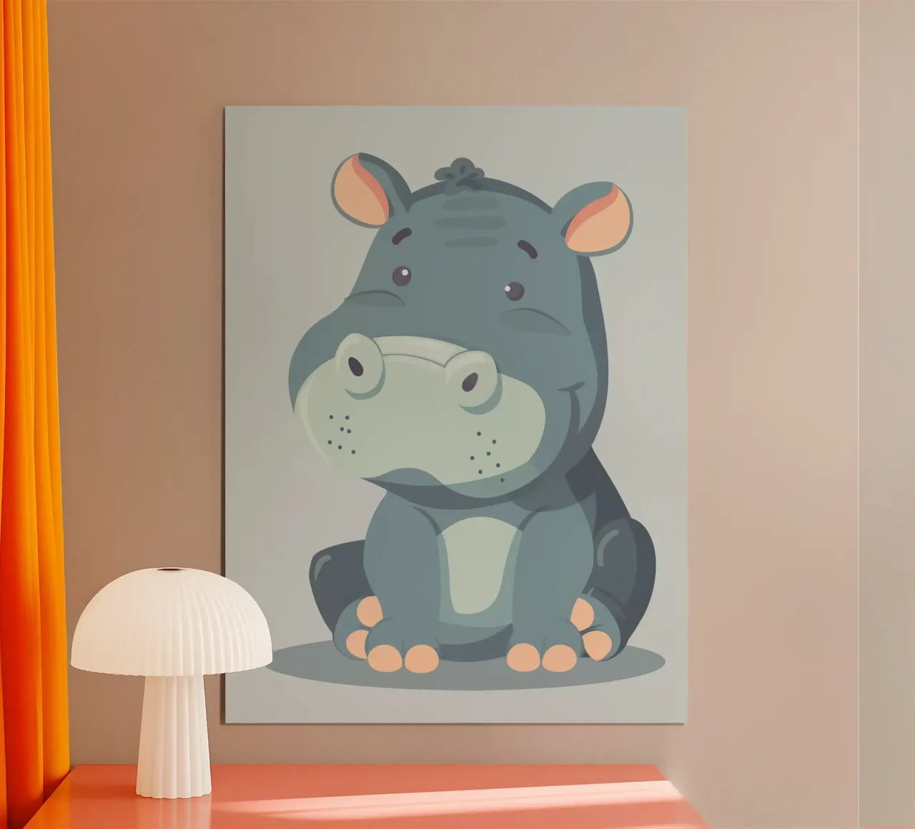 simpatico abbraccio di ippopotamo carta hahnemühle da DesignDoodle