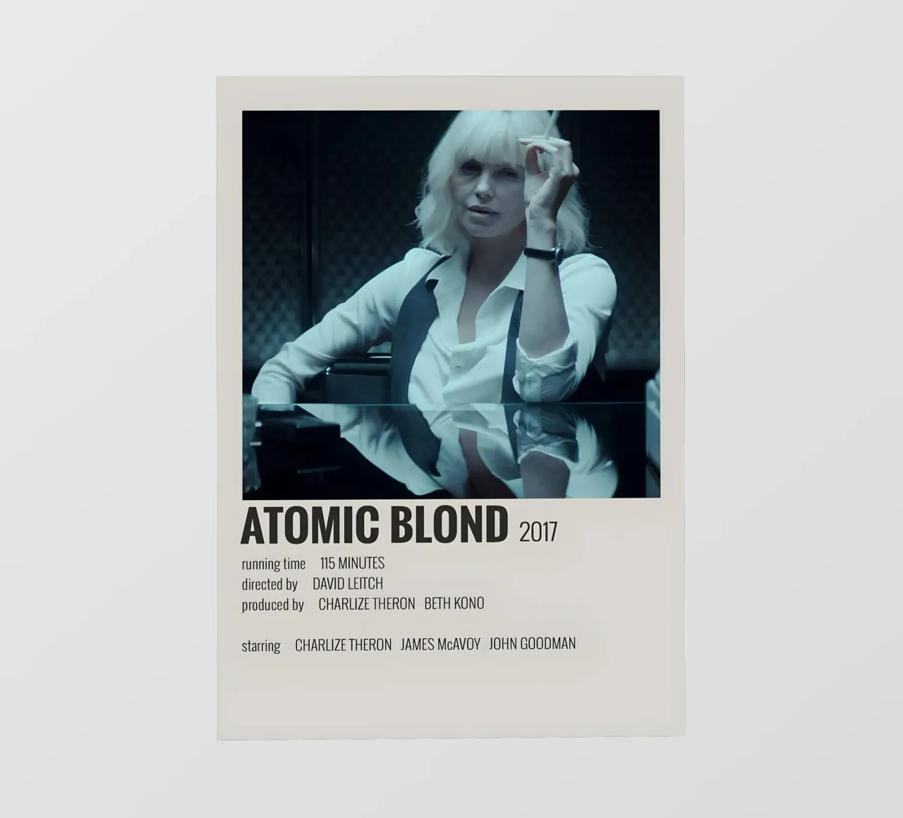 ATOMIC BLOND 2017 pellicola backlit da MVFminimalist