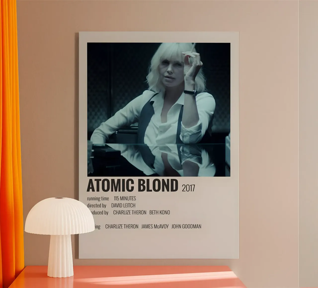 ATOMIC BLOND 2017 acrylic glass by MVFminimalist