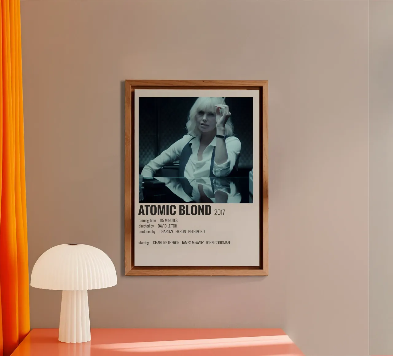 ATOMIC BLOND 2017 alluminio dibond da MVFminimalist
