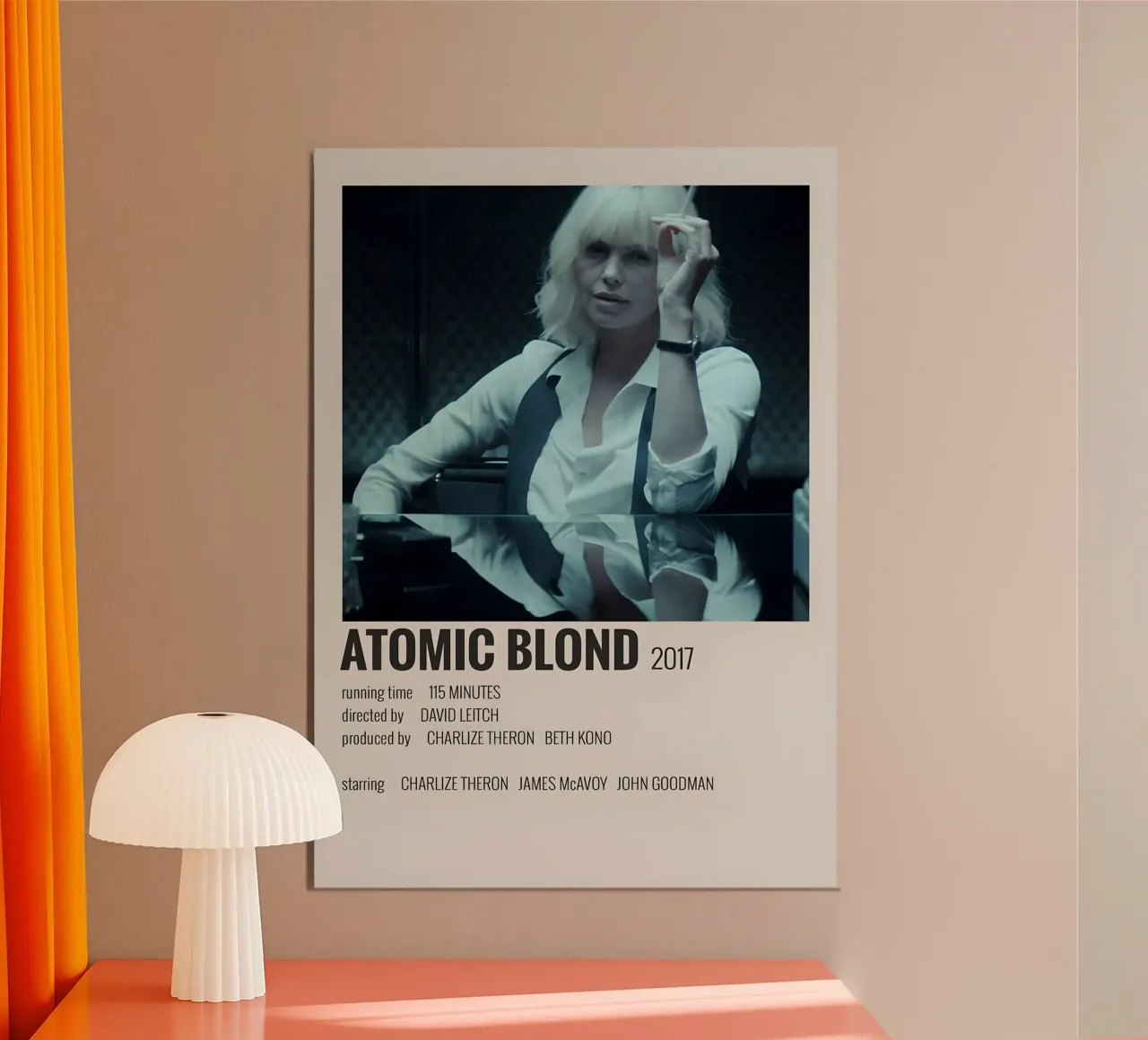 ATOMIC BLOND 2017 alluminio dibond da MVFminimalist