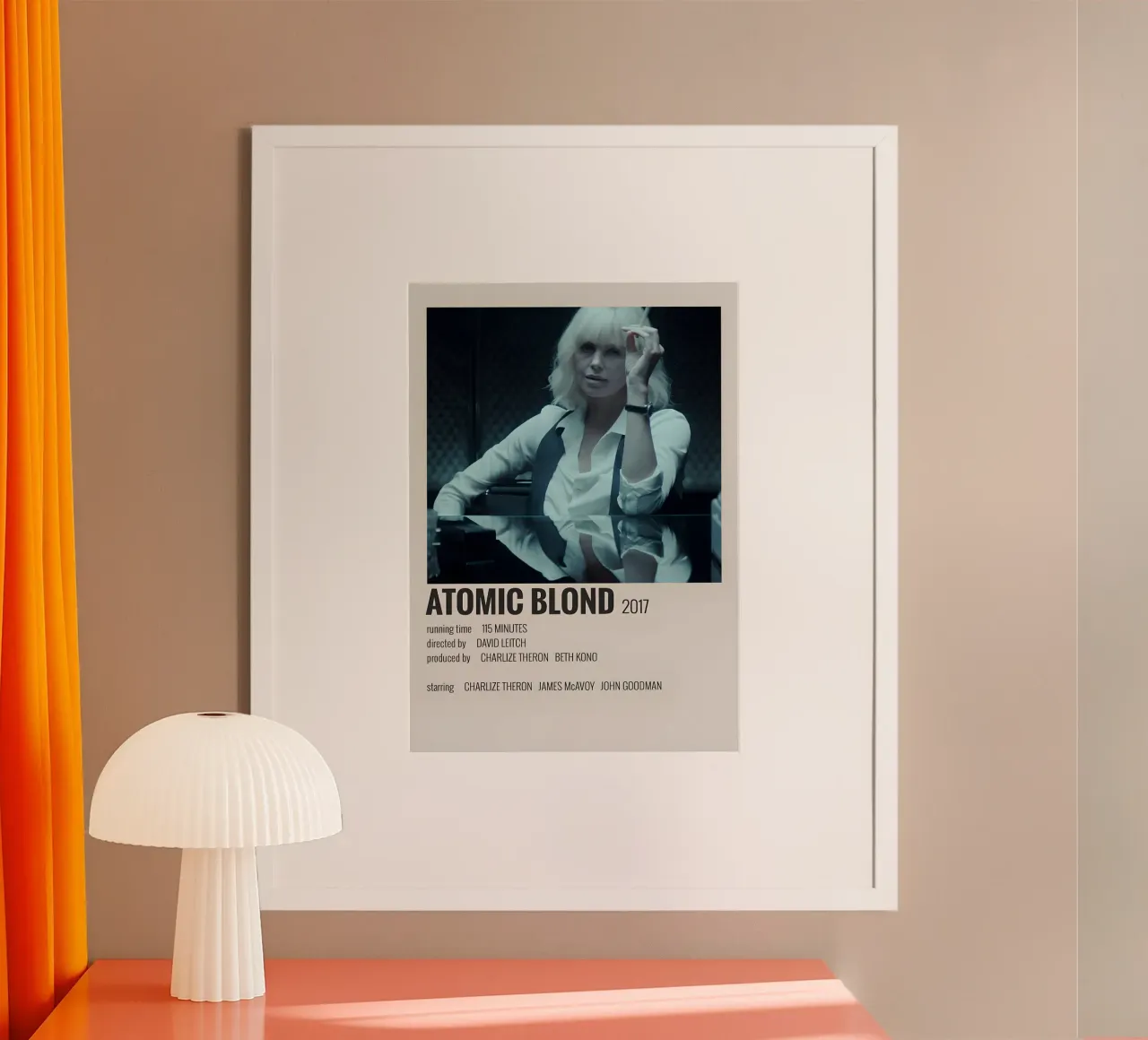 ATOMIC BLOND 2017 poster da MVFminimalist