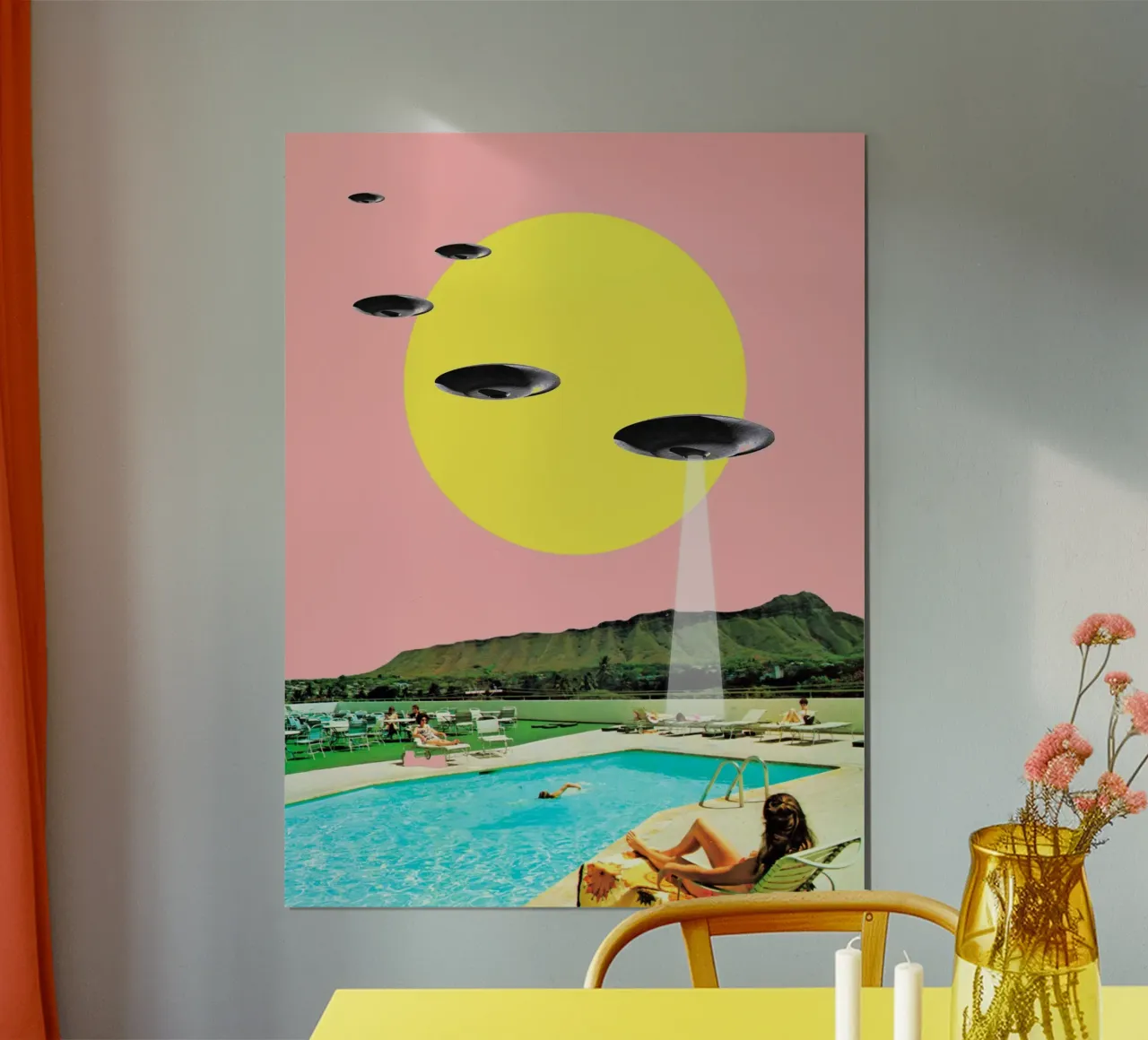 Invasion on Vacation poster con telaio in alluminio da MsGonzalez