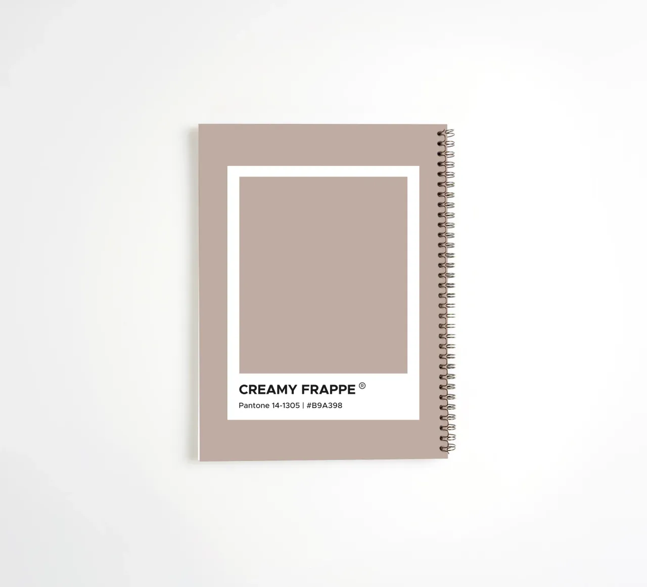 Creamy Frappe spiral notebook by Paigaam Studio