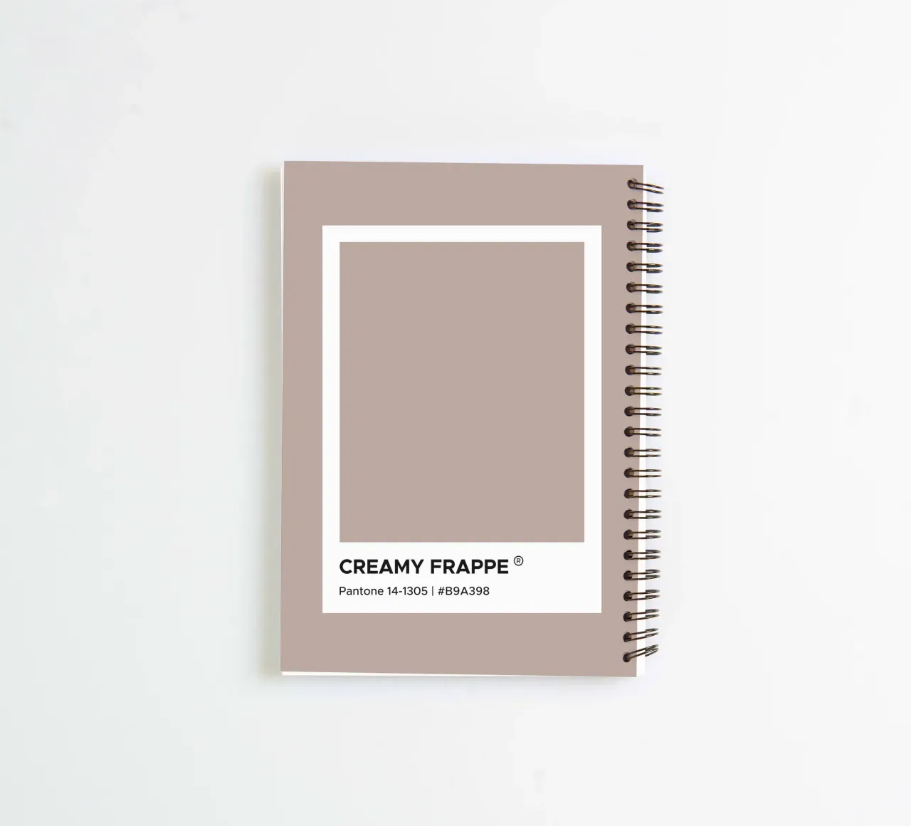 Creamy Frappe spiral notebook by Paigaam Studio