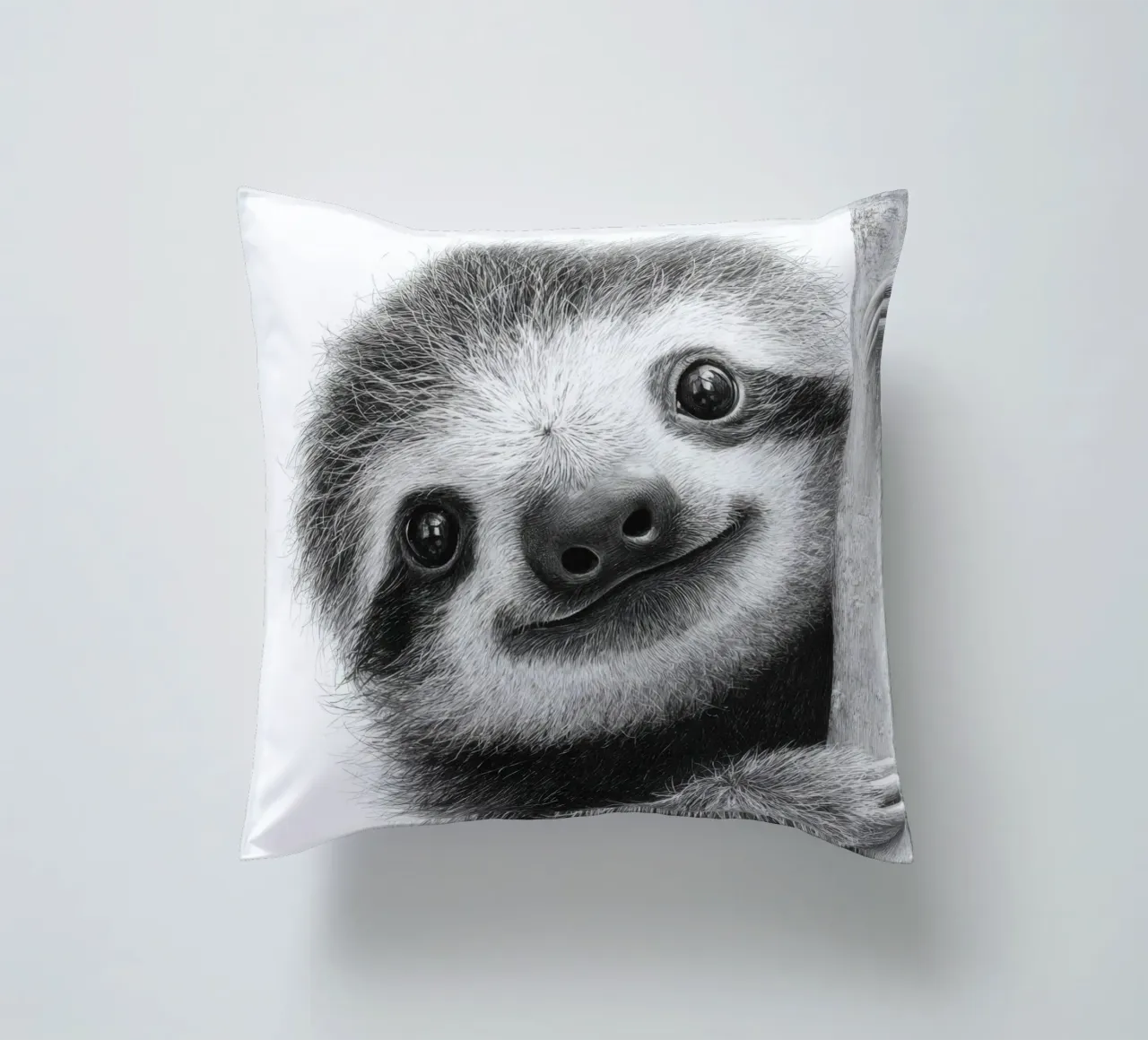 Disegno in bianco e nero Faulzier per bambini cuscino da SlothStella