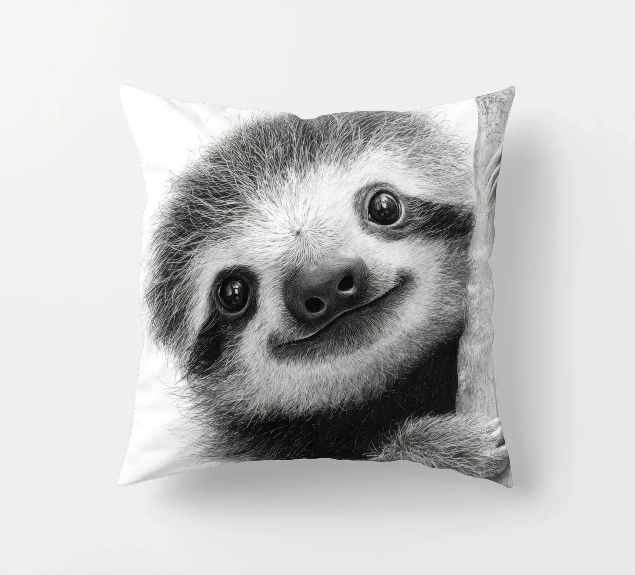 Disegno in bianco e nero Faulzier per bambini cuscino da SlothStella
