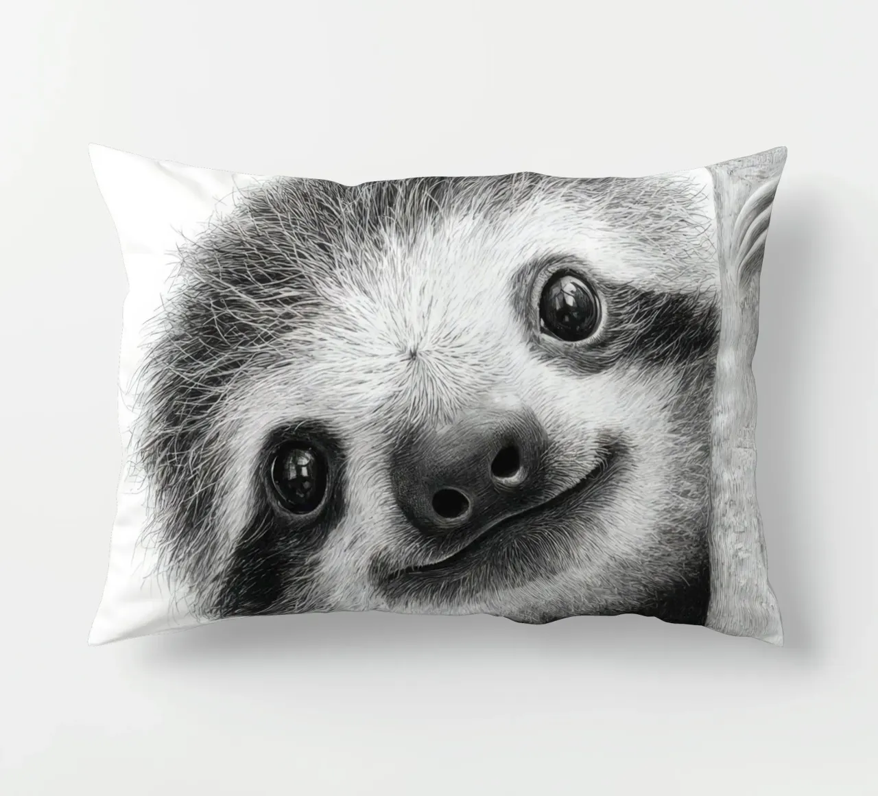 Disegno in bianco e nero Faulzier per bambini cuscino da SlothStella