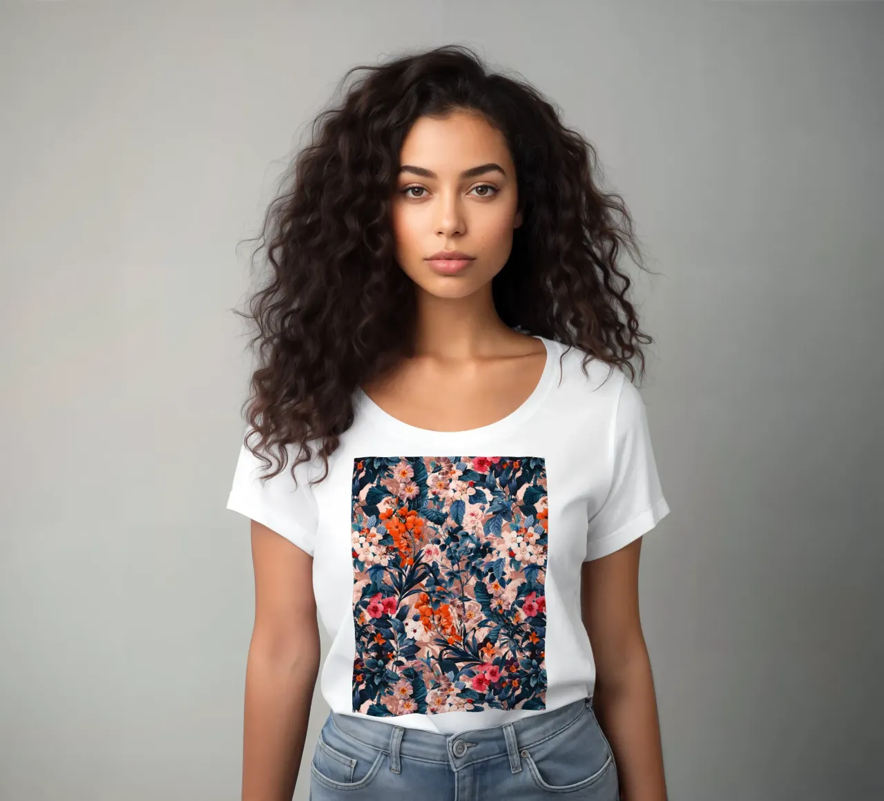 Summer Botanical Garden XI women's fitted t-shirt by burcukorkmazyurek