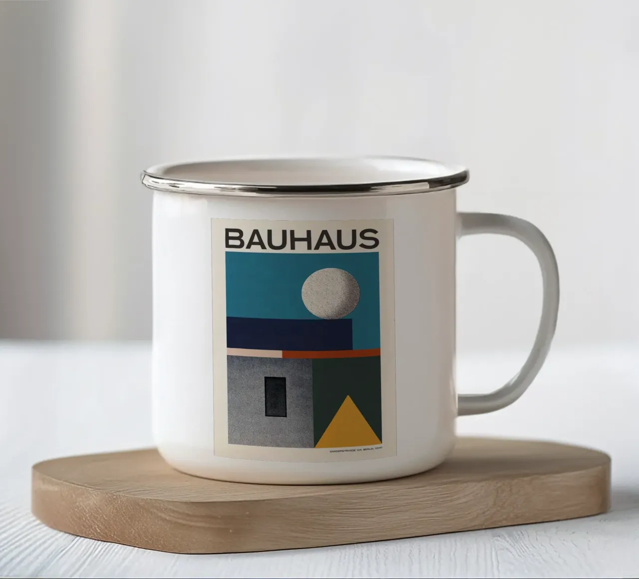 Bauhaus emaille mok van Brooke