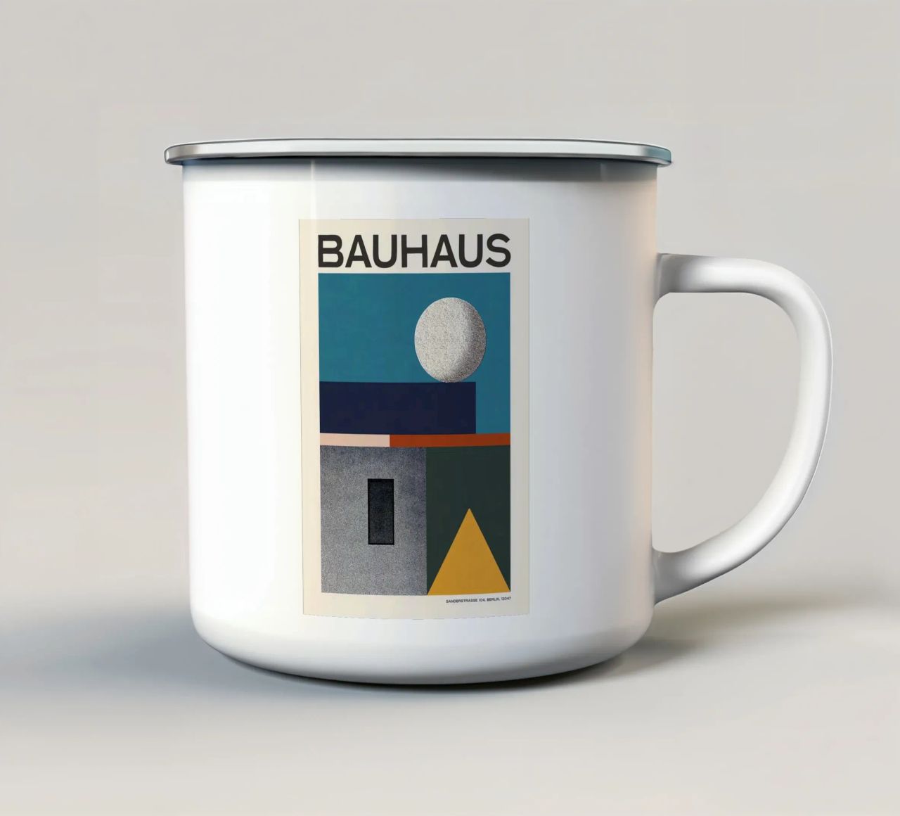 Bauhaus tazza in smalto da Brooke