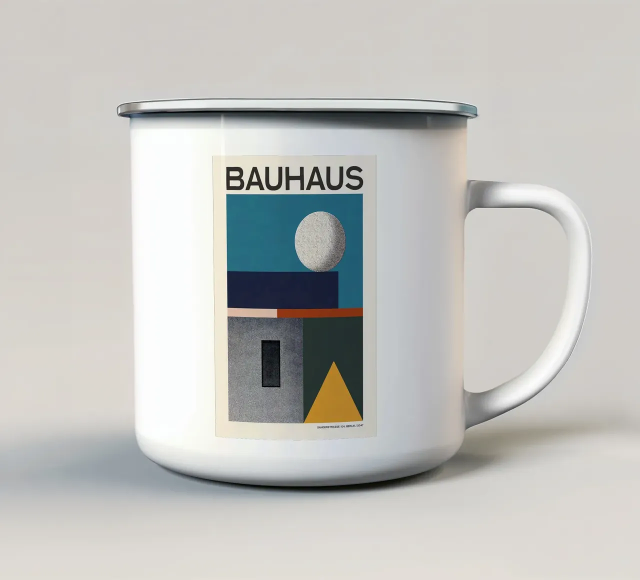 Bauhaus emaille mok van Brooke