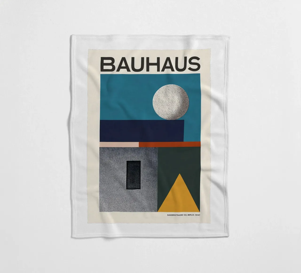 Bauhaus fleece blanket by Brooke