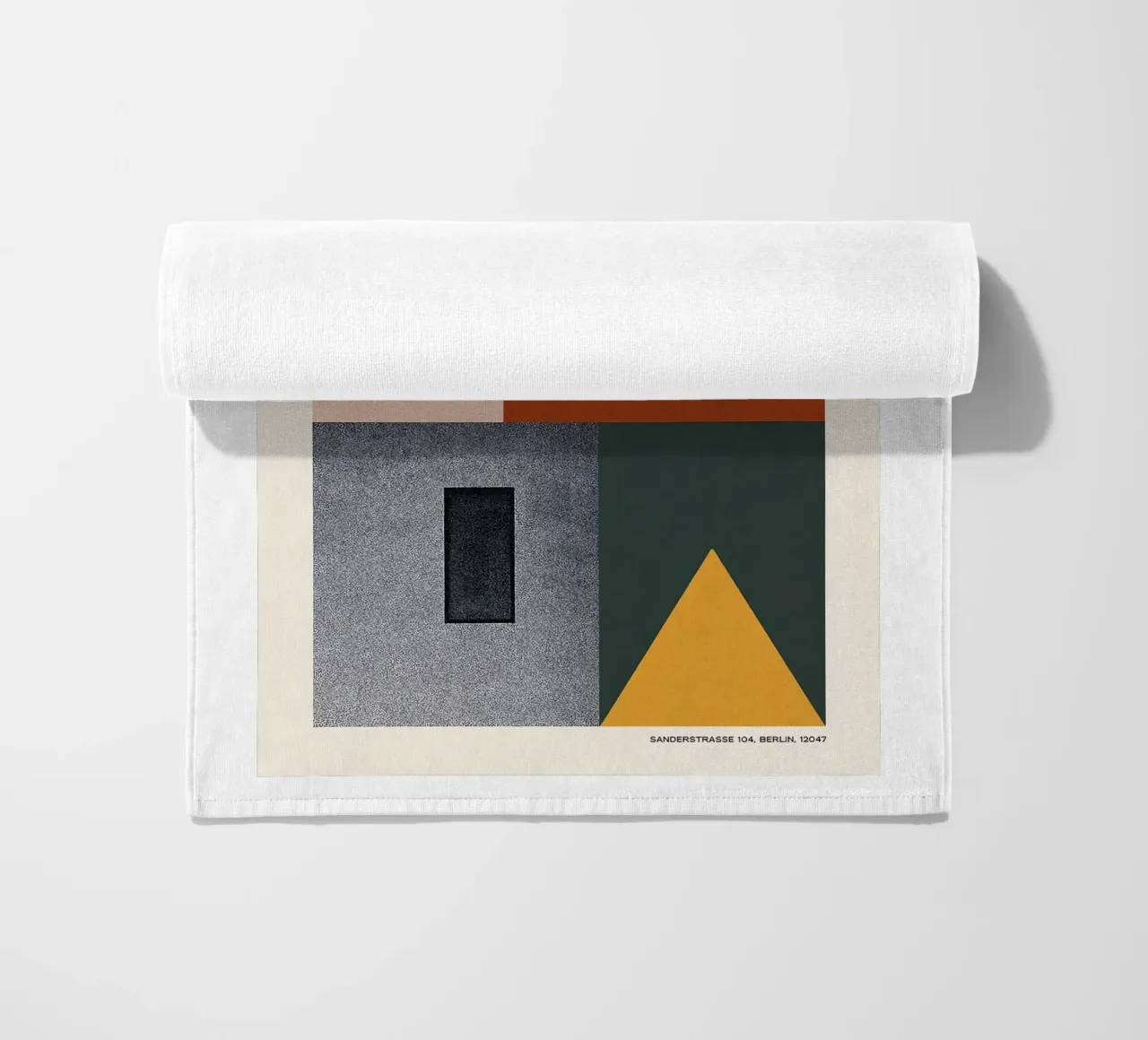 Bauhaus beach towel by Brooke