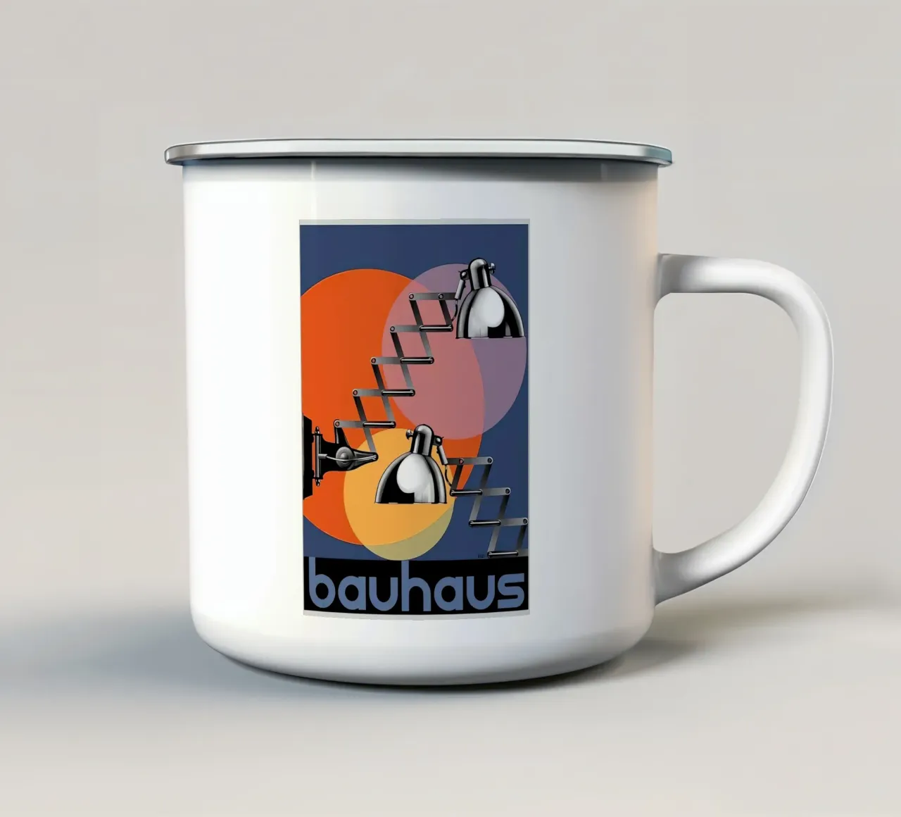 Bauhaus tazza in smalto da Brooke