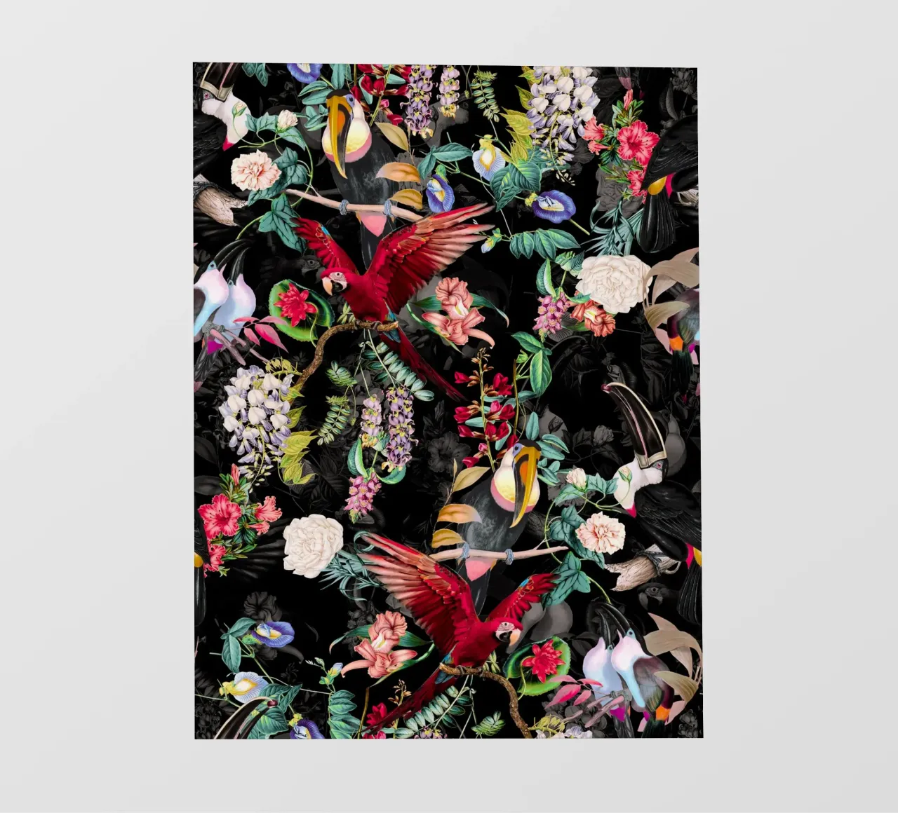 Floral and Birds IX telo in pvc da burcukorkmazyurek