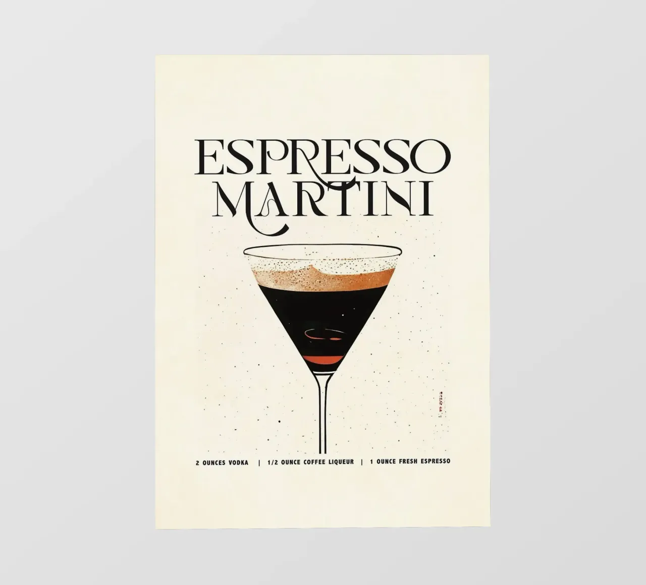cocktail martini espresso pellicola backlit da John C Labut