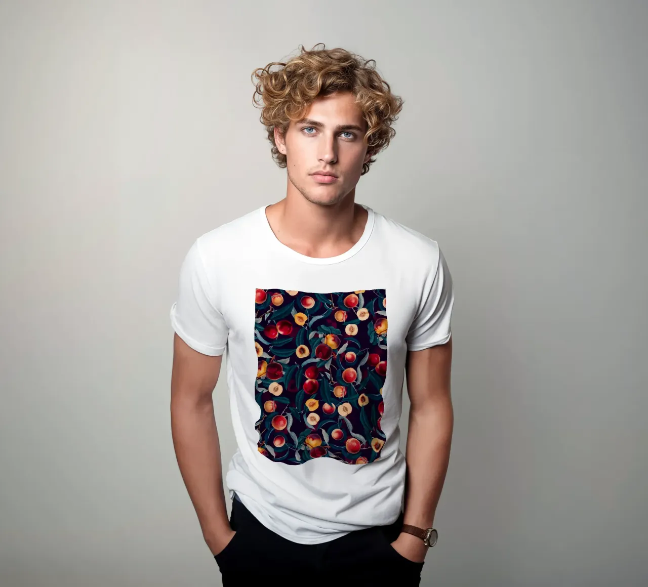 Nectarine and Leaf t-shirt da burcukorkmazyurek
