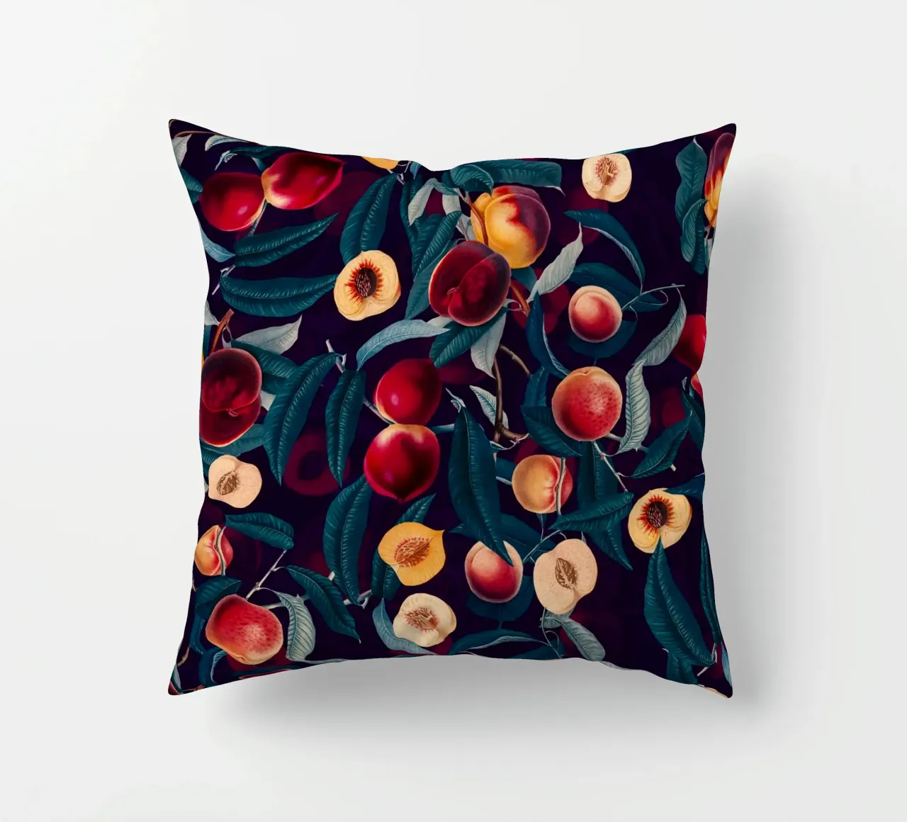 Nectarine and Leaf cuscino da burcukorkmazyurek