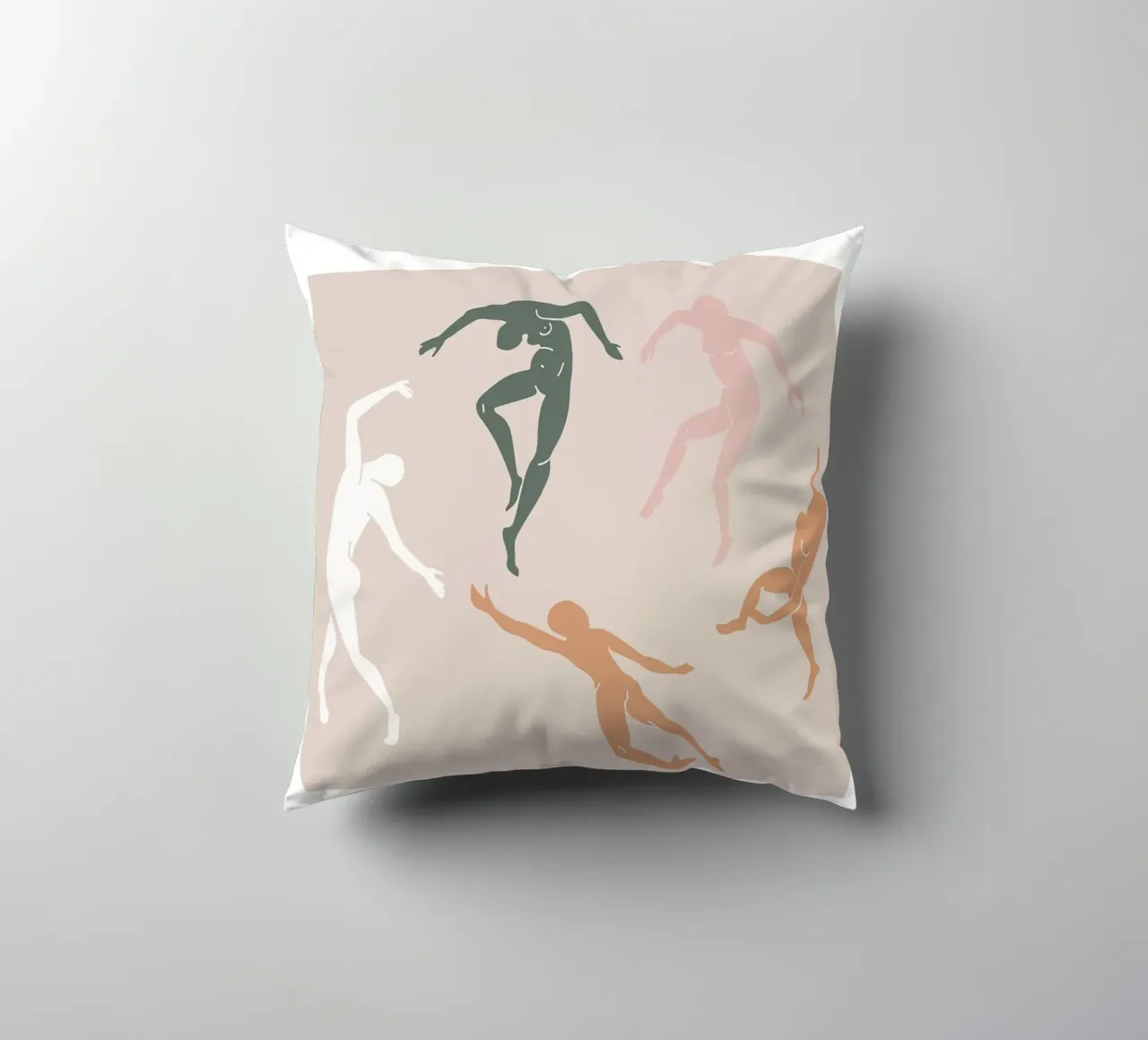 Matisse Abstract Dance Body Figure decorative cushion by Jam Poster