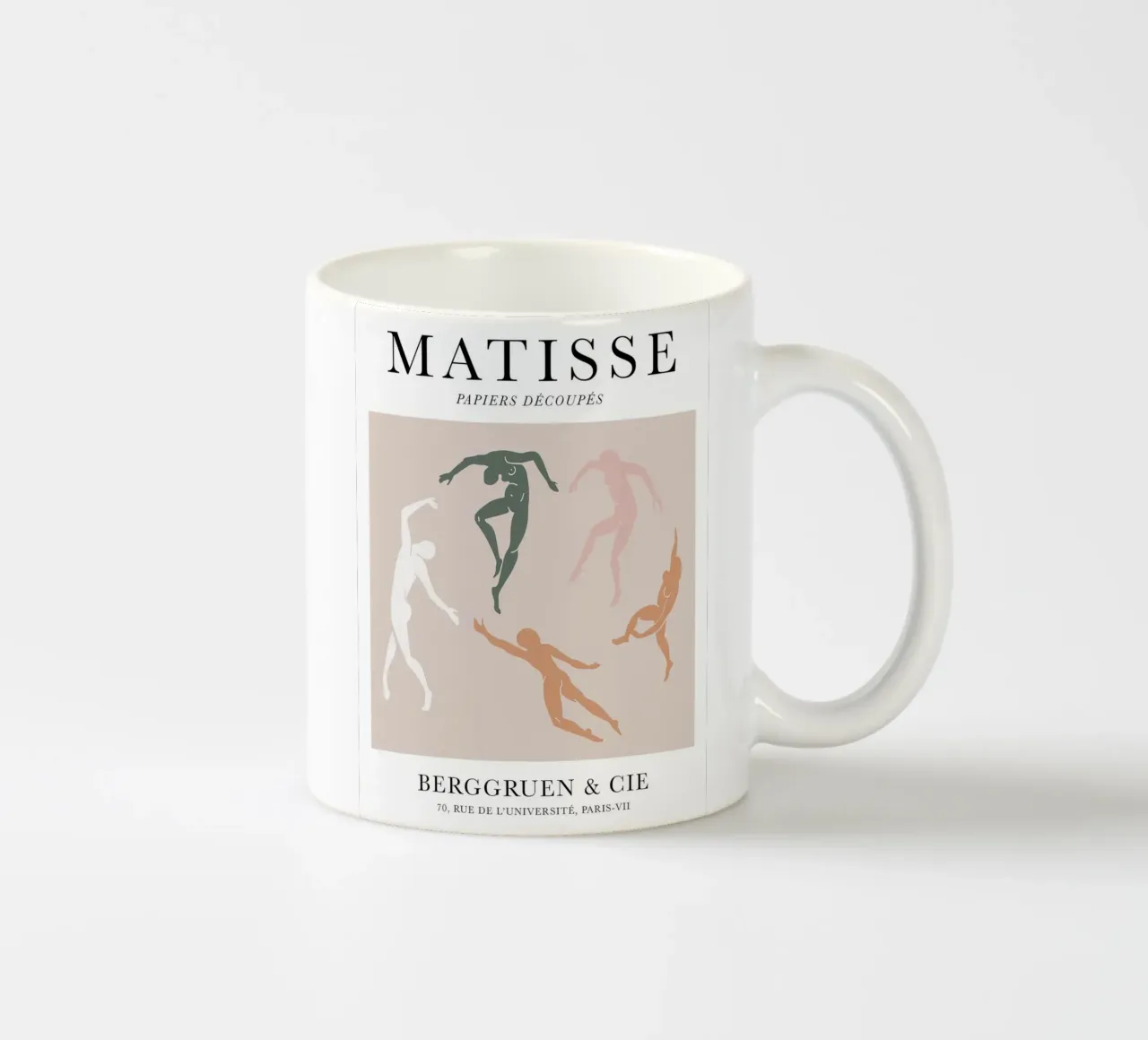 Matisse Abstract Dance Body Figure ceramic mug by Jam Poster