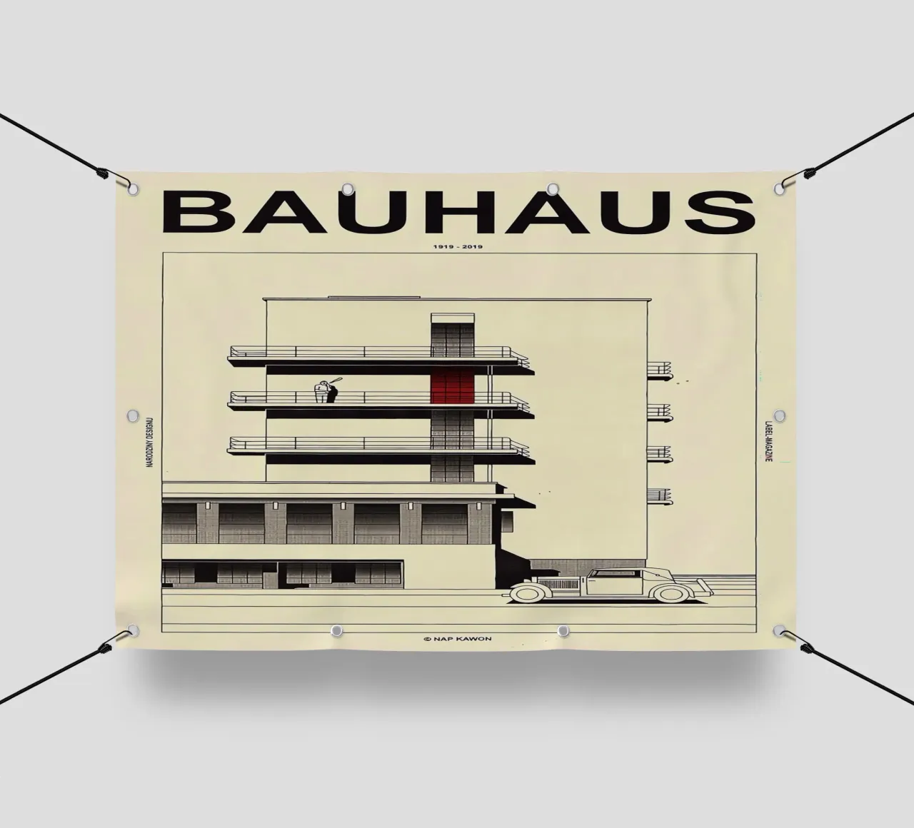 Bauhaus telo in pvc da Brooke