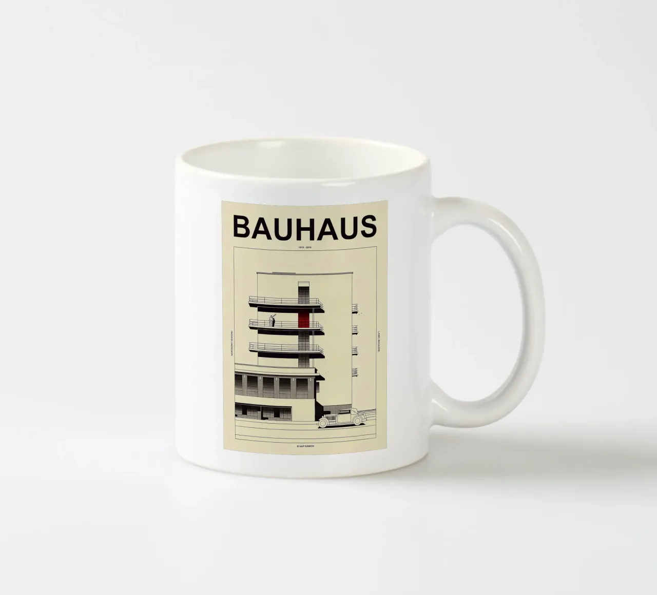 Bauhaus tazza in ceramica da Brooke