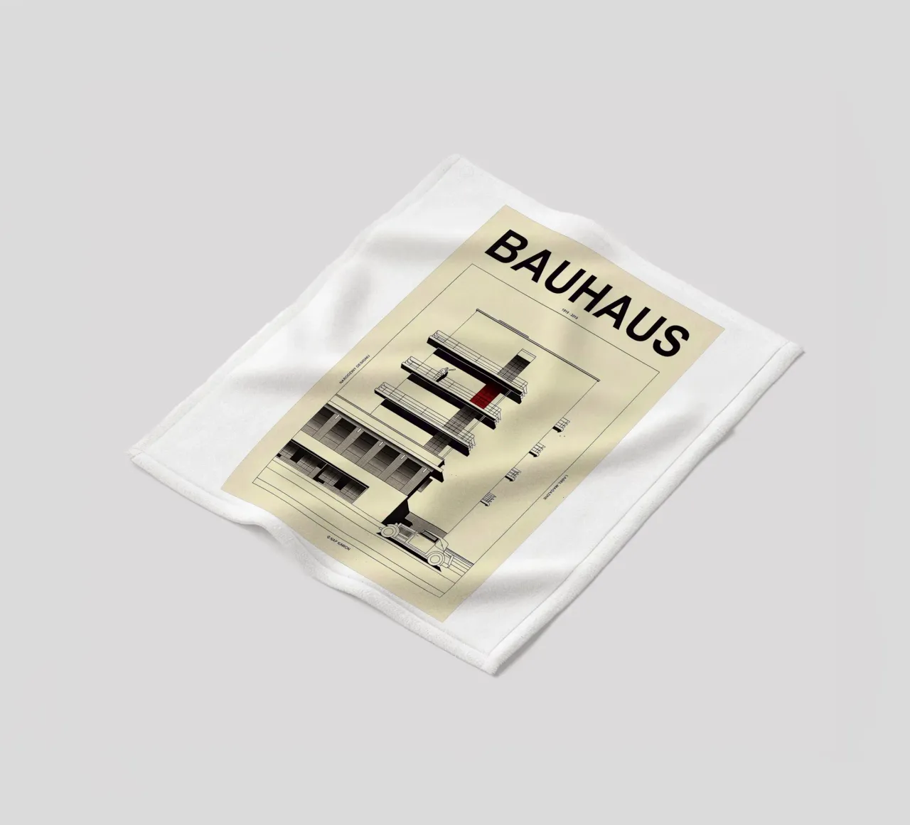 Bauhaus Fleecedecke von Brooke