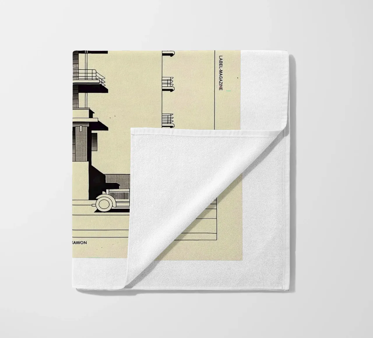 Bauhaus beach towel by Brooke
