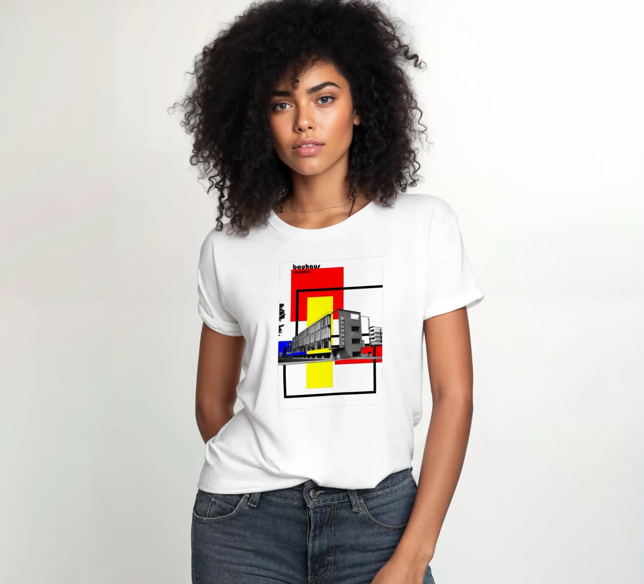 Bauhaus women's fitted t-shirt by Brooke