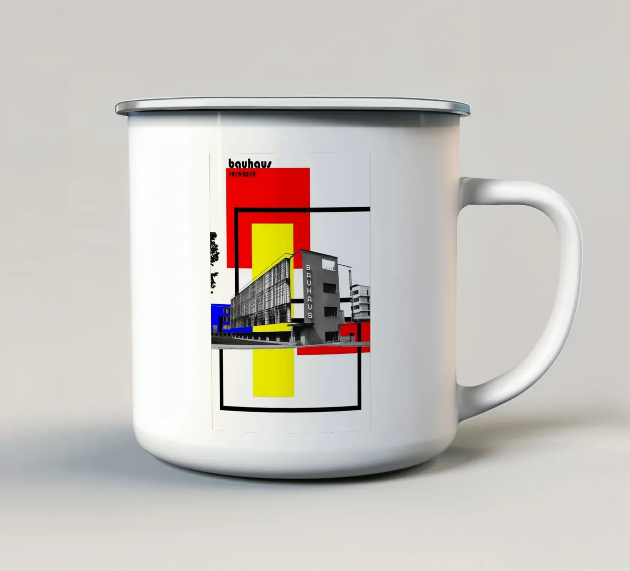 Bauhaus tazza in smalto da Brooke