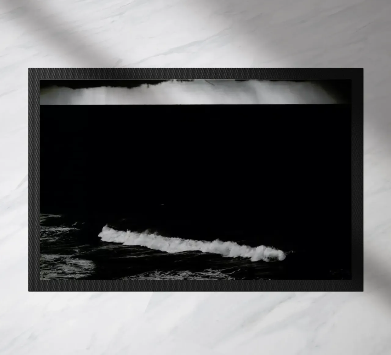 Black Sea I doormat by Tal Paz-Fridman