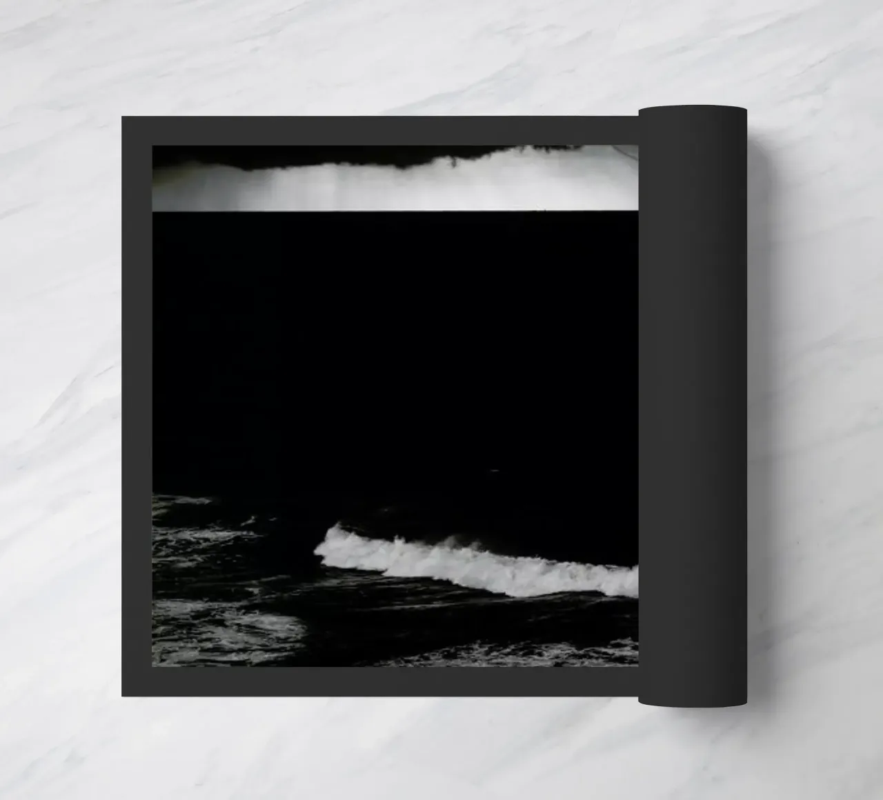 Black Sea I doormat by Tal Paz-Fridman