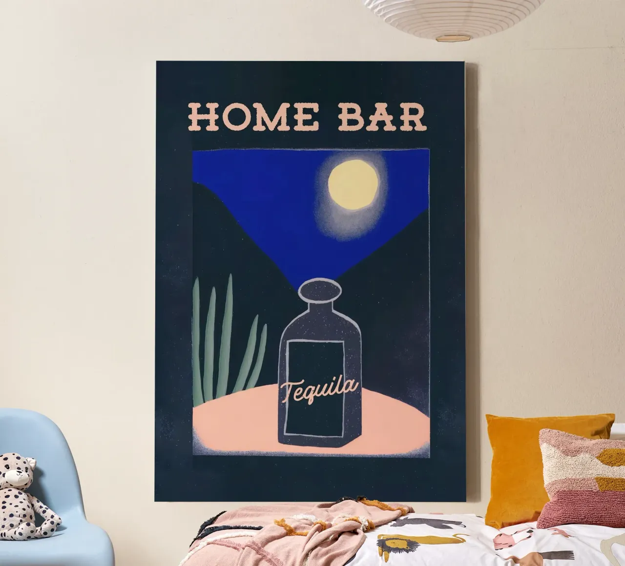 bar di casa tela con Cornice a cassetta da John C Labut