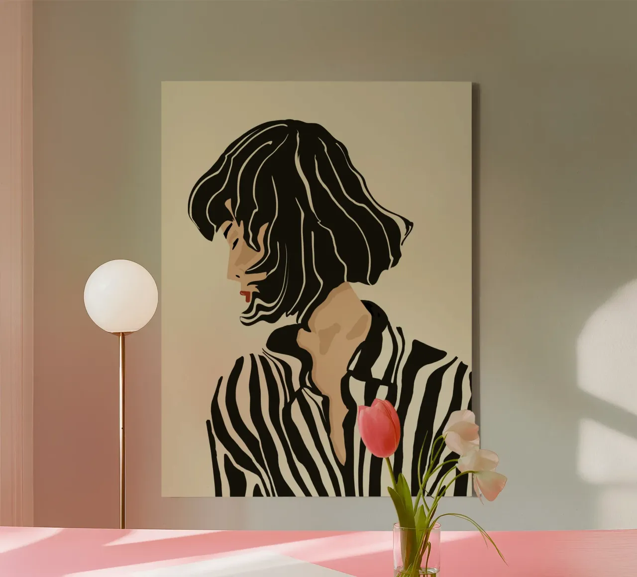 I Am Not Talking To You canvas by Sannel Larson