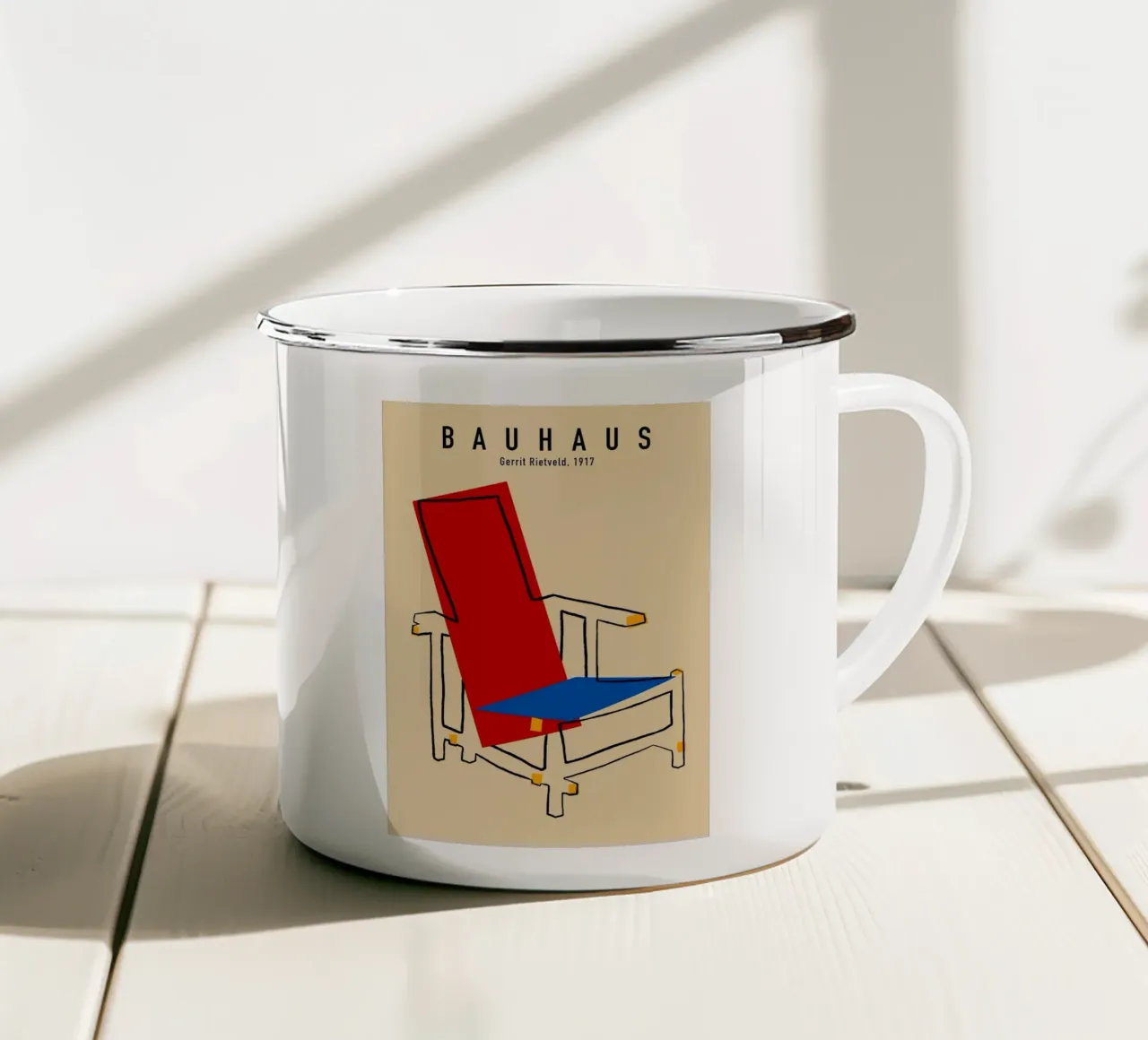 Bauhaus tazza in smalto da Brooke