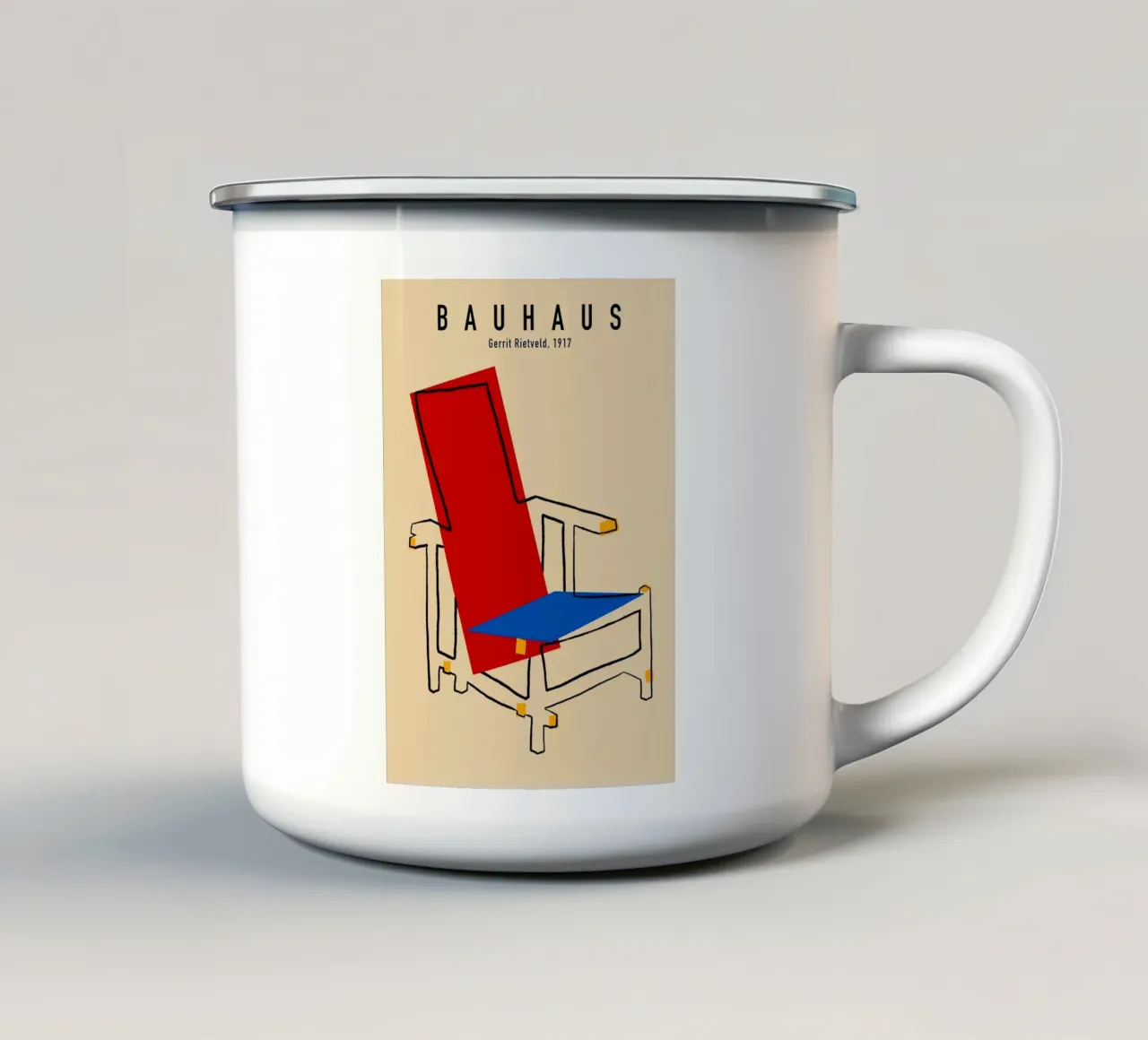 Bauhaus tazza in smalto da Brooke