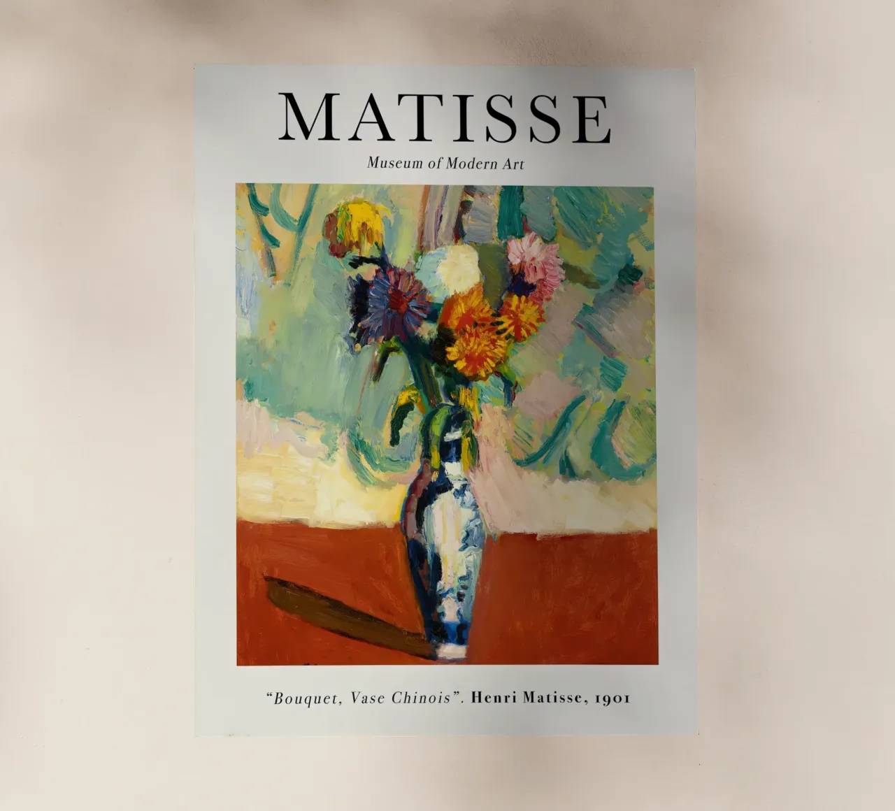 Bouquet di vasi cinesi Matisse 1901 pellicola backlit da Jam Poster