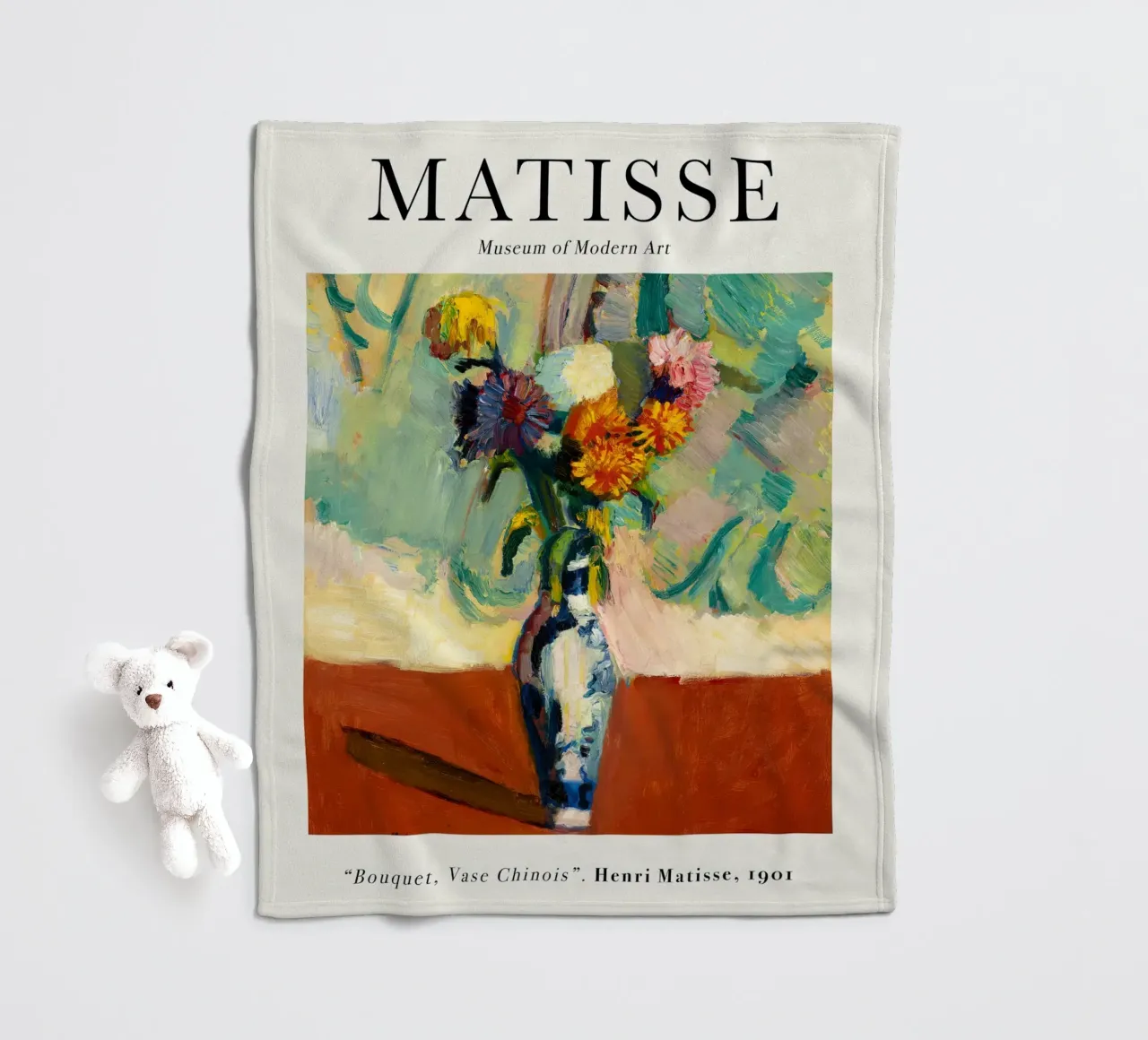 Bouquet di vasi cinesi Matisse 1901 coperta in pile da Jam Poster