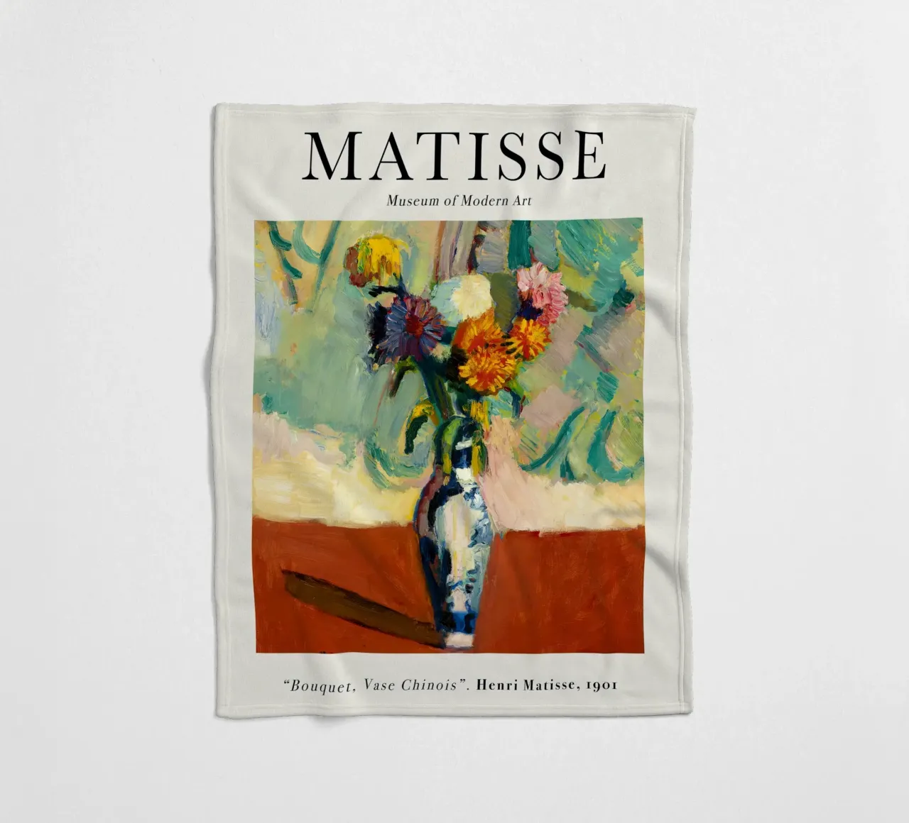 Bouquet di vasi cinesi Matisse 1901 coperta in pile da Jam Poster