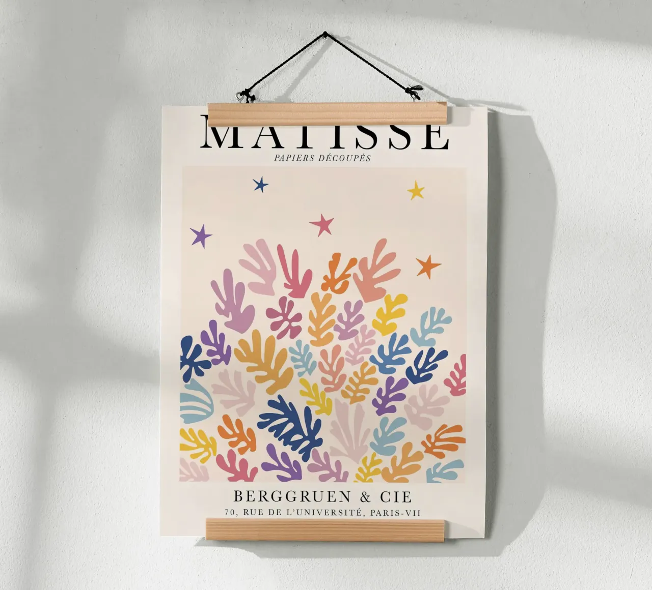 Matisse Farbenfrohe Botanische Kunst 1953 Poster mit Aluminium Rahmen von Jam Poster