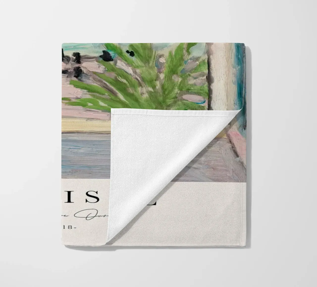 Matisse The Open Window 1918 beach towel by Jam Poster