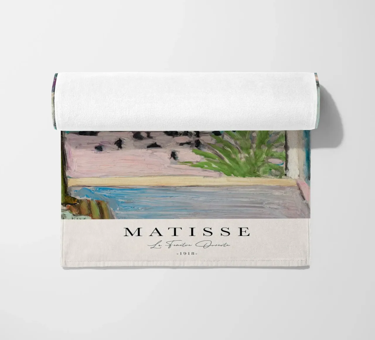 Matisse The Open Window 1918 beach towel by Jam Poster