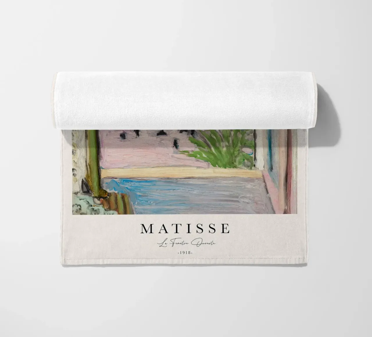 Matisse The Open Window 1918 beach towel by Jam Poster