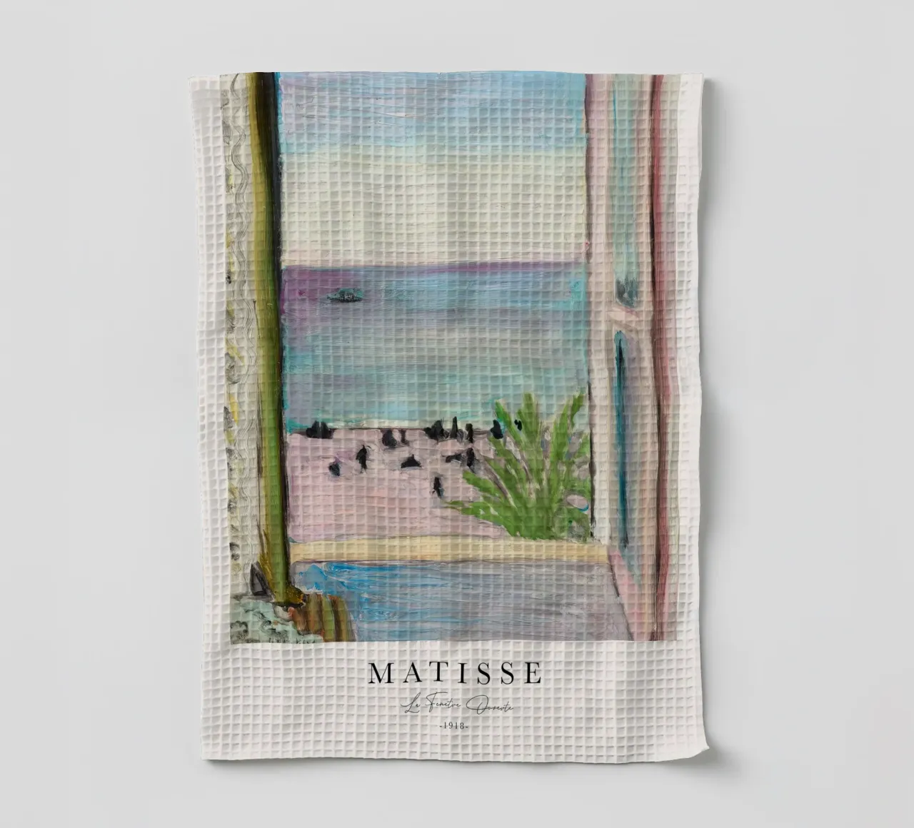 Matisse The Open Window 1918 tea towel by Jam Poster