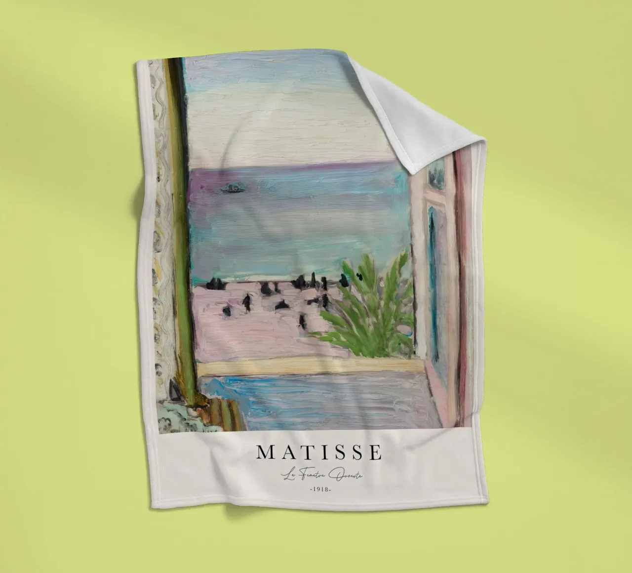 Matisse The Open Window 1918 fleece blanket by Jam Poster
