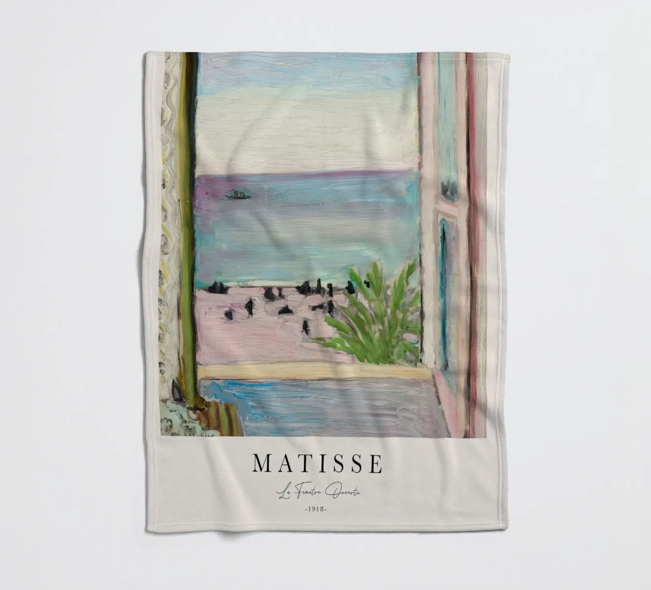 Matisse The Open Window 1918 fleece blanket by Jam Poster